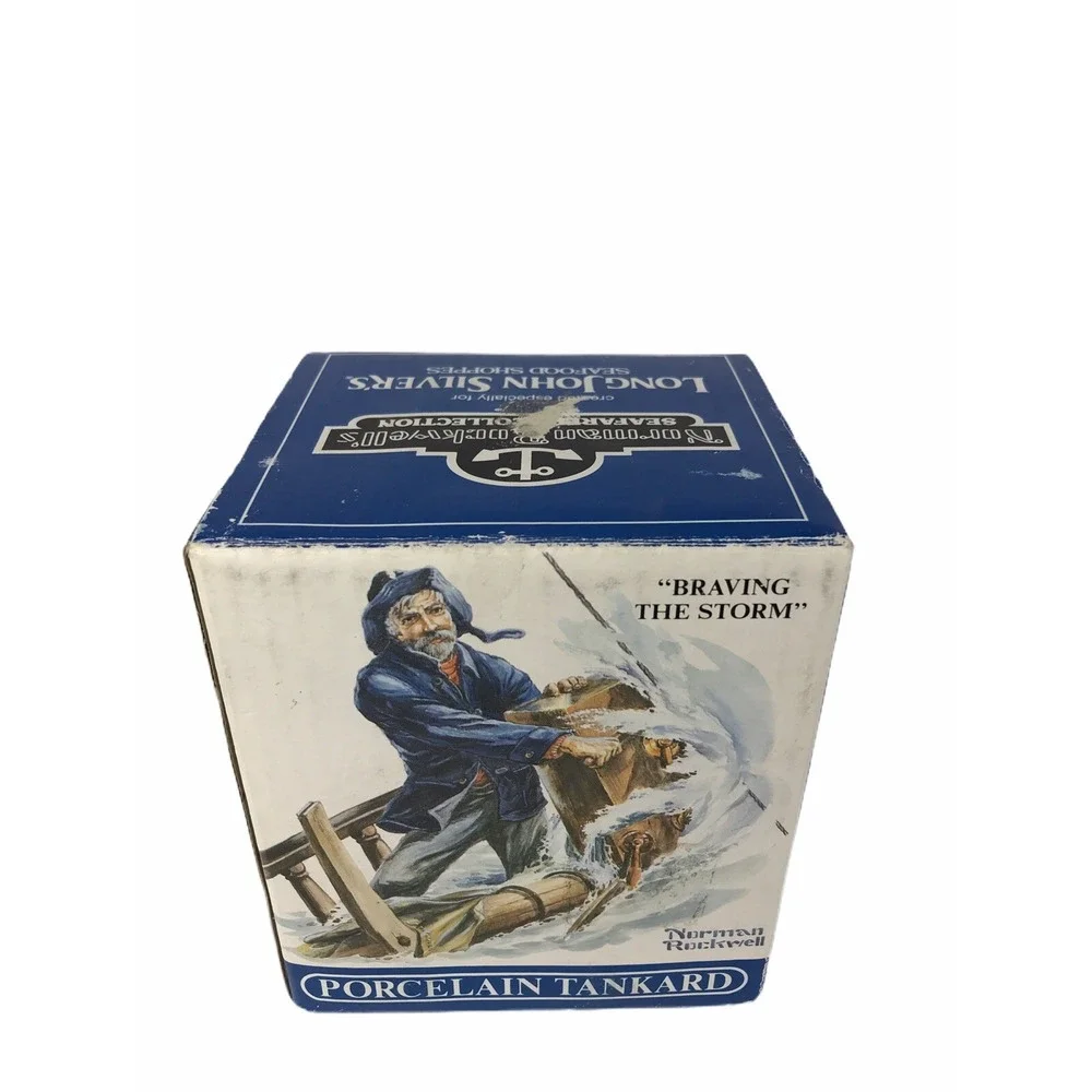 Lot Of 2 Norman Rockwell Week 2/3 Seafarers Collection Porcelain Tankards W/ Box